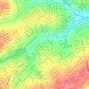 Mapa topográfico Pontal Sul - Acréscimo, altitud, relieve