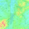 Mapa topográfico 长春净月高新技术产业开发区, altitud, relieve