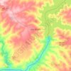 Mapa topográfico São Simão, altitud, relieve