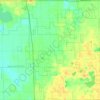Mapa topográfico Clyde Township, altitud, relieve
