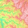 Mapa topográfico Itanhangá, altitud, relieve