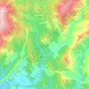 Mapa topográfico Beaujeu, altitud, relieve