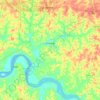 Mapa topográfico Inhangapi, altitud, relieve