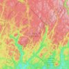 Mapa topográfico Zec Batiscan-Neilson, altitud, relieve