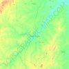 Mapa topográfico Senador Pompeu, altitud, relieve