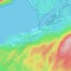 Mapa topográfico Port Renfrew, altitud, relieve
