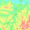 Mapa topográfico Conchal, altitud, relieve