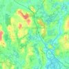 Mapa topográfico Sherborn, altitud, relieve