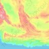 Mapa topográfico Sistán y Baluchistán, altitud, relieve