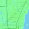 Mapa topográfico Miami Shores, altitud, relieve