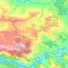 Mapa topográfico Boruca, altitud, relieve