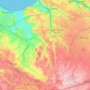 Mapa topográfico Pays d’Auge, altitud, relieve