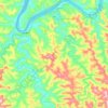 Mapa topográfico Iraí, altitud, relieve