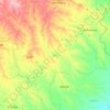 Mapa topográfico Sincé, altitud, relieve