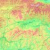 Mapa topográfico 汉中市, altitud, relieve