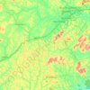 Mapa topográfico Frexeiras, altitud, relieve