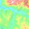 Mapa topográfico сумон Суг-Бажы, altitud, relieve
