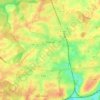 Mapa topográfico Feignies, altitud, relieve