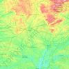 Mapa topográfico La Mayenne, altitud, relieve