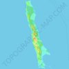 Mapa topográfico Garden Island, altitud, relieve
