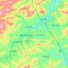 Mapa topográfico 鹰手营子矿区, altitud, relieve