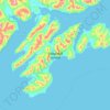 Mapa topográfico Sitkalidak Island, altitud, relieve