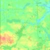 Mapa topográfico Columbia Township, altitud, relieve