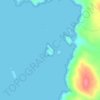 Mapa topográfico Spike Island, altitud, relieve