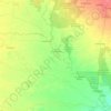 Mapa topográfico Río Portuguesa, altitud, relieve