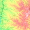 Mapa topográfico Salto, altitud, relieve