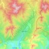 Mapa topográfico 谢家堡乡, altitud, relieve