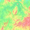 Mapa topográfico Niquelândia, altitud, relieve
