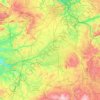 Mapa topográfico Centre-Val de Loire, altitud, relieve