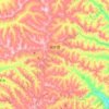 Mapa topográfico 榜罗镇, altitud, relieve