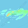 Mapa topográfico Pulau Kofiau, altitud, relieve