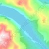 Mapa topográfico Loch Glass, altitud, relieve