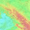 Mapa topográfico Ukrainian Carpathians, altitud, relieve