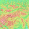 Mapa topográfico Niedere Tauern, altitud, relieve