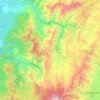 Mapa topográfico Dagua, altitud, relieve