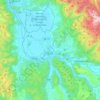 Mapa topográfico Rieti, altitud, relieve