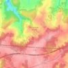 Mapa topográfico Marigny-en-Orxois, altitud, relieve