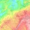 Mapa topográfico Estinnes, altitud, relieve