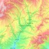 Mapa topográfico 王益区, altitud, relieve
