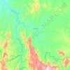 Mapa topográfico Paranã, altitud, relieve