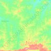 Mapa topográfico Nova Monte Verde, altitud, relieve