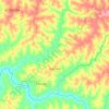 Mapa topográfico Pracinha, altitud, relieve