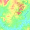 Mapa topográfico Baw Baw, altitud, relieve
