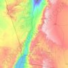 Mapa topográfico Gobernación de Aqaba, altitud, relieve