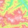 Mapa topográfico San Pablo de Pillao, altitud, relieve