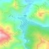 Mapa topográfico Embalse La Mariposa, altitud, relieve